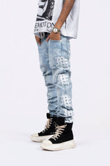 Mixed Emotions ‘Sea’ Monogram Denim