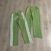 Rough Play Rhinestone Track Pants green