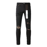 Purple Jeans High Street Black Ripped And Distressed 9022