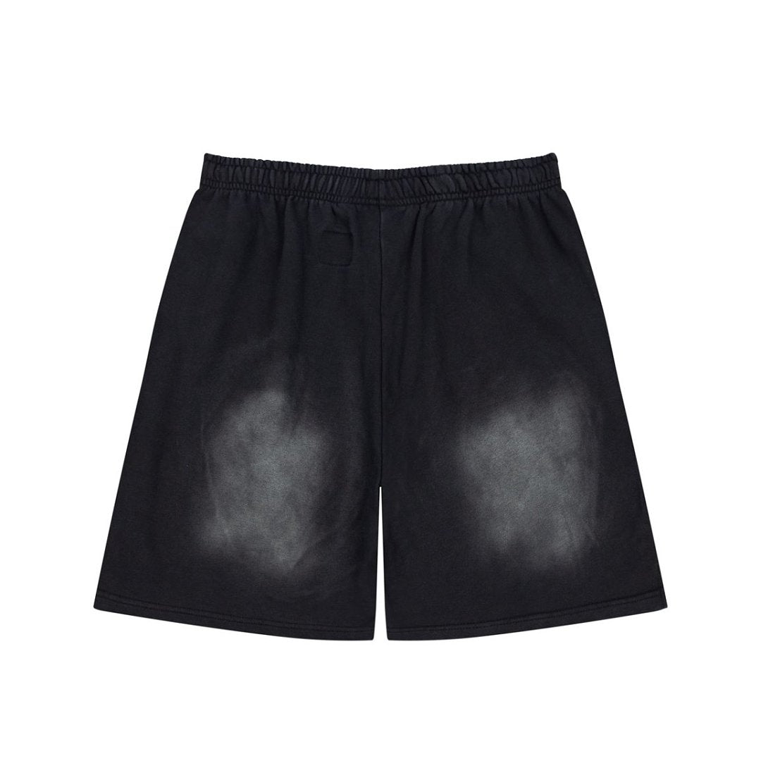 Retro Distressed Flame Graphic Casual Summer Street Shorts