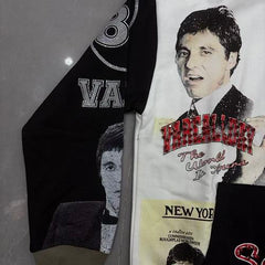 VARE All Day Streetwear Vintage Graphic Zip-Up Hoodie