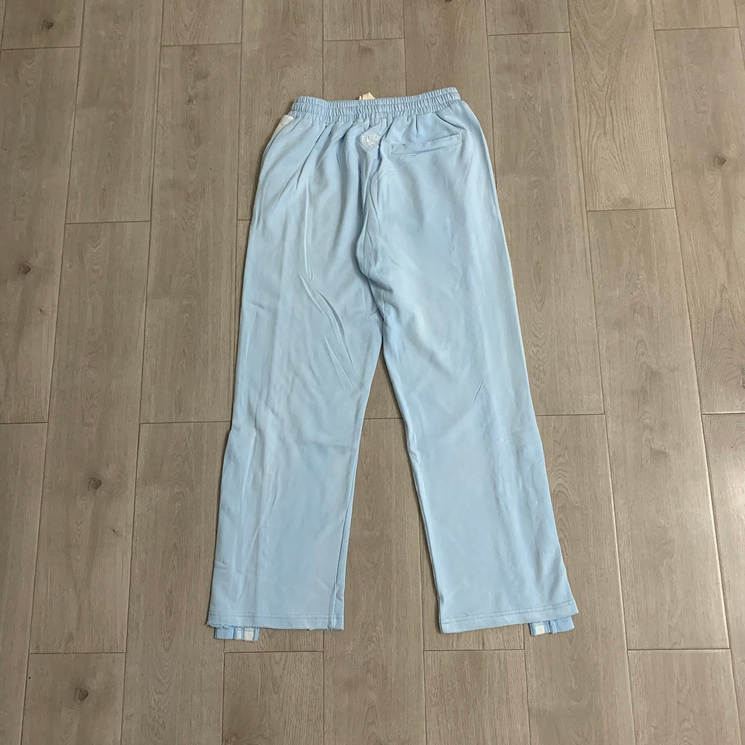 Rough Play Rhinestone Track Pants Light Blue