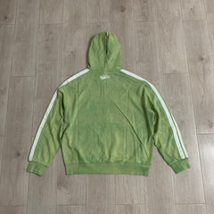 Rough Play Rhinestone Zip Hoodie Sage Green