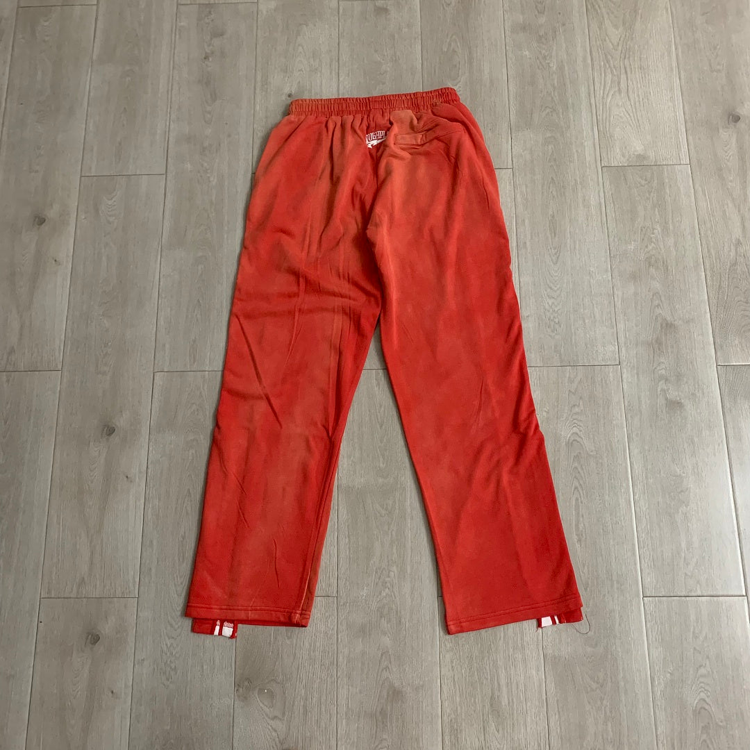 Rough Play Rhinestone Track Pants Red