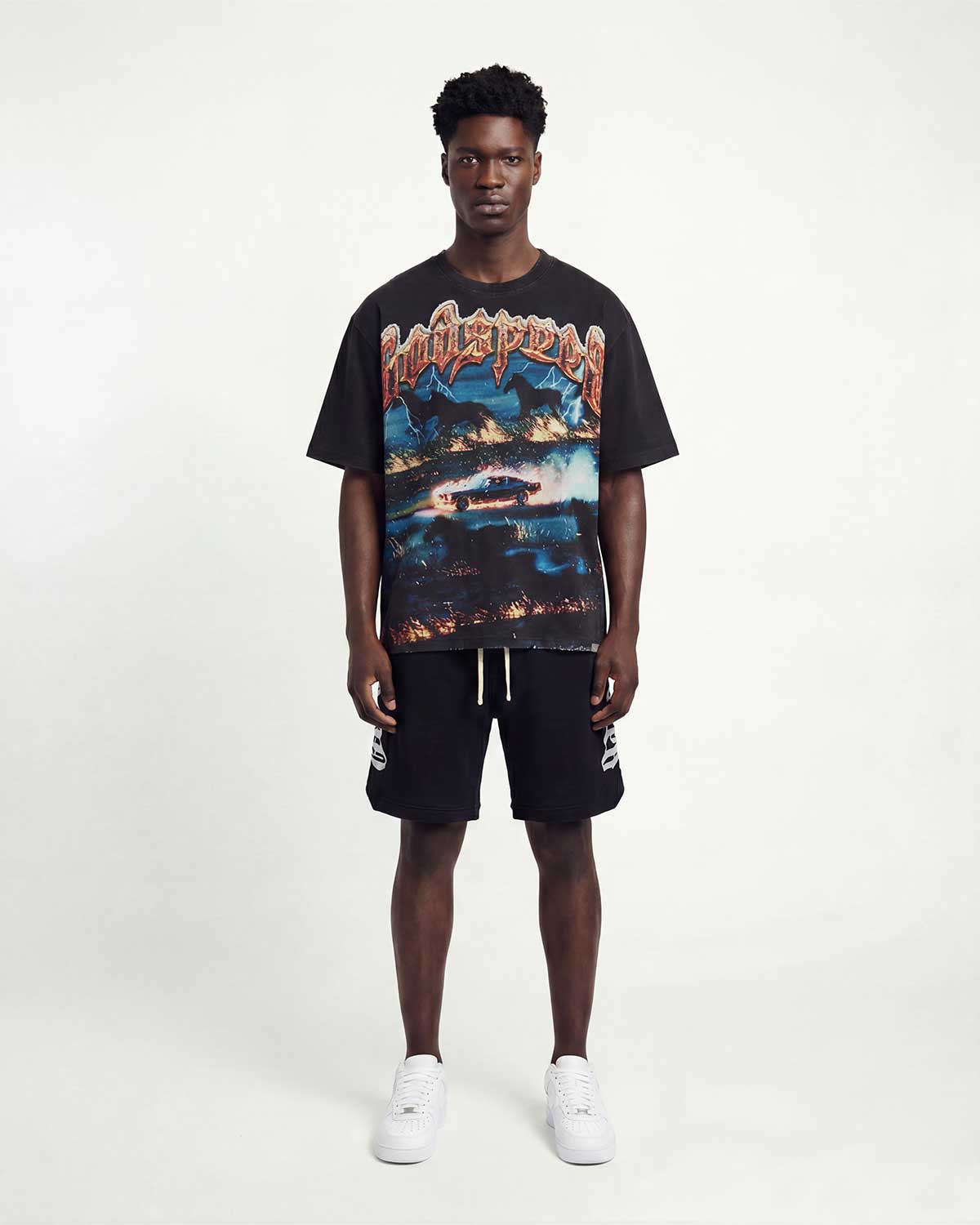 Godspeed Horsepower Tee Black