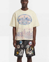 Godspeed Miami Skyline Tee Bone