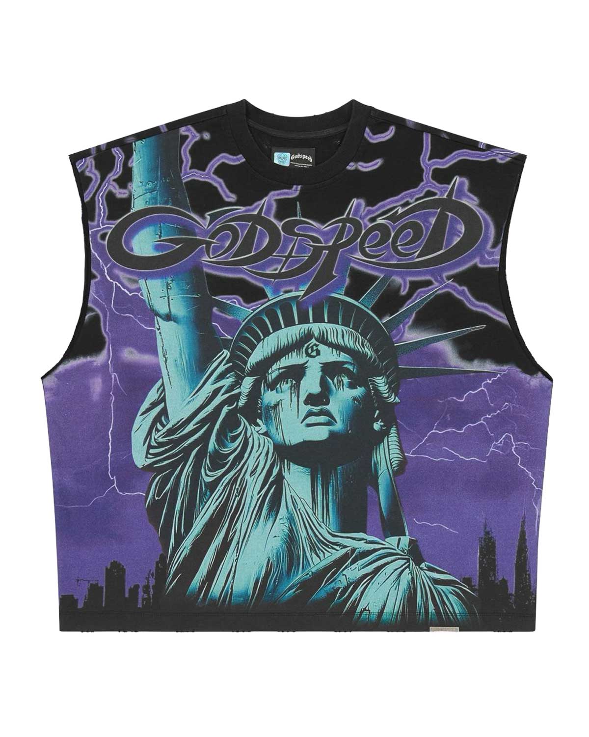 Godspeed Voltage Sleeveless Tee Black/Purple
