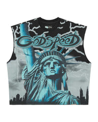 Godspeed Voltage Sleeveless Tee Black/Wolf Grey