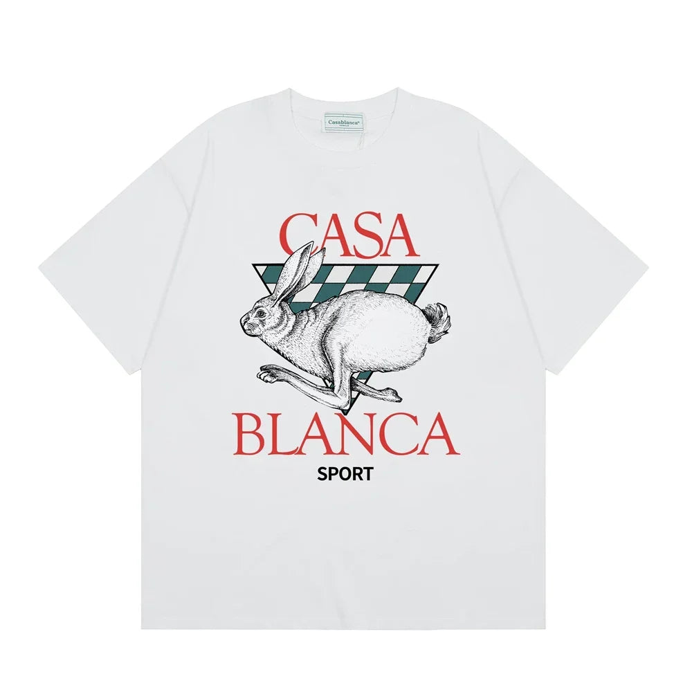 Casablanca Sport Running Rabbit T-Shirt - White